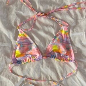kulani kini small bikini top Tropical Pink NWOT